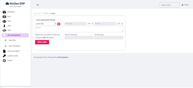 NxtGen ERP Attendance